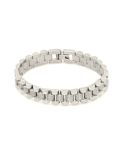 Load image into Gallery viewer, CZ Accent Watch Band Chain Bracelet
