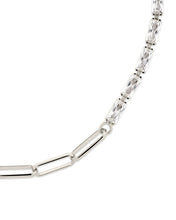 Load image into Gallery viewer, Hunter CZ Tennis &amp; Paperlicp Chain Bracelet
