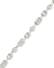 Load image into Gallery viewer, Camden CZ Staggered Tennis Bracelet
