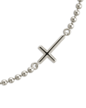 Load image into Gallery viewer, Sterling Silver Kelsey Beaded Cross Bracelet
