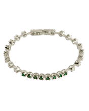 Load image into Gallery viewer, Liesbeth Emerald Accent Tennis Bracelet
