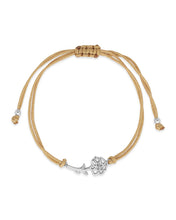 Load image into Gallery viewer, Sterling Silver Birth Flower Bolo Bracelet
