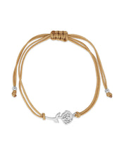 Load image into Gallery viewer, Sterling Silver Birth Flower Bolo Bracelet
