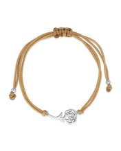 Load image into Gallery viewer, Sterling Silver Birth Flower Bolo Bracelet
