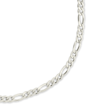 Load image into Gallery viewer, Sterling Silver Figaro Chain Bracelet
