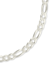 Load image into Gallery viewer, Dainty Sterling Silver Figarro Chain Bracelet
