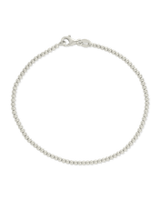 Load image into Gallery viewer, Sterling Silver Basia Dainty Beaded Chain Bracelet
