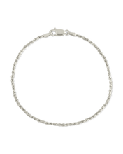 Load image into Gallery viewer, Sterling Silver Belen Dainty Rope Chain Bracelet
