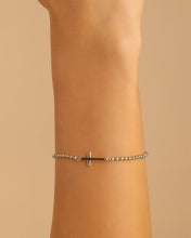 Load image into Gallery viewer, Sterling Silver Kelsey Beaded Cross Bracelet
