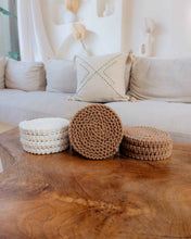 Load image into Gallery viewer, Braided Macrame Coasters Set of 4
