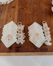 Load image into Gallery viewer, Cotton Macrame Napkins and Rings Set of 6
