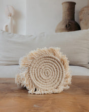Load image into Gallery viewer, Round Macrame Placemat and Coaster Set of 4
