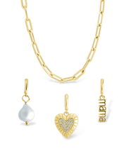 Load image into Gallery viewer, Mother's Day Charm Necklace Set

