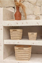 Load image into Gallery viewer, Woven Rattan Cube Storage Baskets
