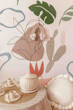 Load image into Gallery viewer, Wood Beaded Pom Pom Rainbow
