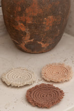 Load image into Gallery viewer, Kera Sunrise Macrame Coaster Set
