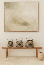 Load image into Gallery viewer, Plaid Woven Storage Basket
