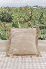 Load image into Gallery viewer, Gaia Hand Stitched Cotton Throw Pillow
