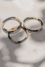 Load image into Gallery viewer, Black Motif Rattan Bangle
