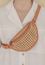 Load image into Gallery viewer, Raja Leather and Cane Sling Bag
