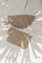 Load image into Gallery viewer, Seagrass Half Moon Clutch
