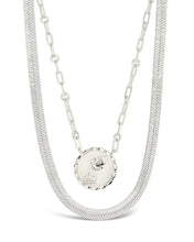 Load image into Gallery viewer, Bold Link Zodiac Necklace &amp; Herringbone Chain Necklace Set
