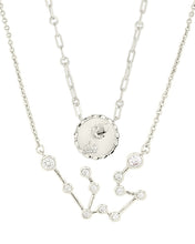 Load image into Gallery viewer, 'When Stars Align' Constellation Necklace &amp; Bold Link Zodiac Necklace Set
