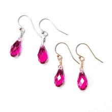 Load image into Gallery viewer, Swarovski Crystal droplet earrings

