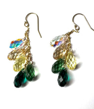 Load image into Gallery viewer, Swarovski Crystal droplet earrings
