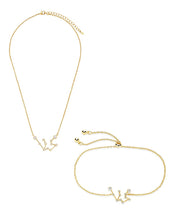 Load image into Gallery viewer, 'When Stars Align' Constellation Necklace and Bracelet Set
