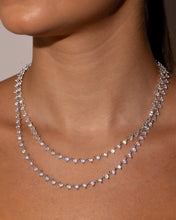 Load image into Gallery viewer, Brigid Staggered CZ Tennis Necklace
