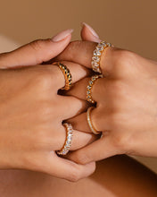 Load image into Gallery viewer, Sterling Silver Janis CZ Eternity Band Ring
