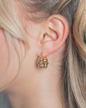 Load image into Gallery viewer, Petite Croissant Hoop Earrings
