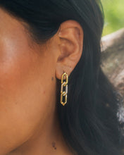 Load image into Gallery viewer, Kinslee Chain Drop Stud Earrings
