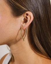Load image into Gallery viewer, CZ Inside Out Teardrop Drop Earrings
