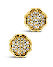 Load image into Gallery viewer, Rose Petal CZ Stud Earrings
