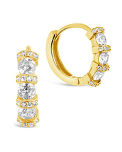 Load image into Gallery viewer, Iskra CZ Micro Hoop Earrings
