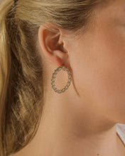 Load image into Gallery viewer, Rosario CZ Oval Stud Earrings
