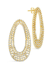 Load image into Gallery viewer, Olivia CZ Oval Stud Earrings
