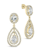 Load image into Gallery viewer, Cheyenne CZ Drop Stud Earrings
