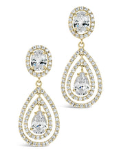 Load image into Gallery viewer, Cheyenne CZ Drop Stud Earrings
