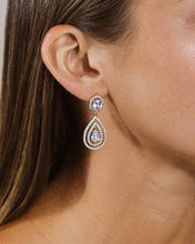 Load image into Gallery viewer, Cheyenne CZ Drop Stud Earrings
