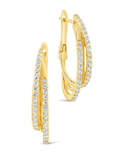 Load image into Gallery viewer, Kyle CZ Hoop Earrings
