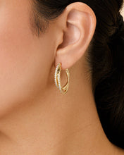 Load image into Gallery viewer, Kyle CZ Hoop Earrings

