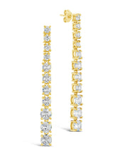 Load image into Gallery viewer, Natasha CZ Drop Stud Earrings
