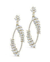 Load image into Gallery viewer, Gail Statement CZ Drop Earrings
