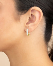 Load image into Gallery viewer, Mara CZ Rectangle Hoop Earrings

