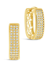 Load image into Gallery viewer, Renee CZ Huggie Hoop Earrings
