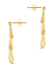 Load image into Gallery viewer, Kinslee Chain Drop Stud Earrings
