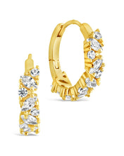 Load image into Gallery viewer, Georgia CZ Micro Hoop Earrings
